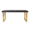table design pieds or plateau bois noir