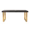 table design pieds or plateau bois noir