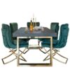 table design pieds or plateau bois noir