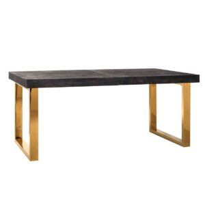 table pieds or plateau bois noir