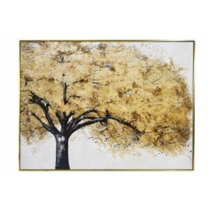 Tableau peinture ARBRE MORDORE avec cadre or 70x100cm