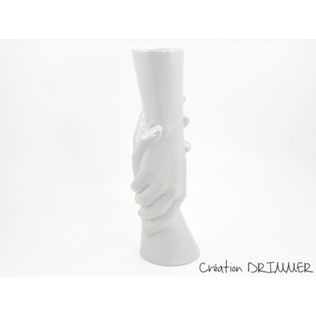 Vase mains blanches en ceramique collection FRIENDS