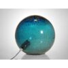 lampe décorative boule bleu verre