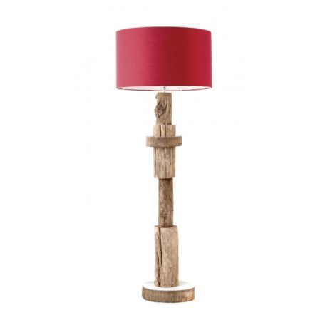 lampe deco bois et rouge decoration pour chalet