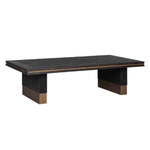 table basse design bois noir