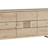 Grand bahut 3portes chene clair pieds metal collection eden
