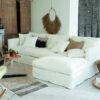 Canape angle NOMAD en NEWLIN blanc.