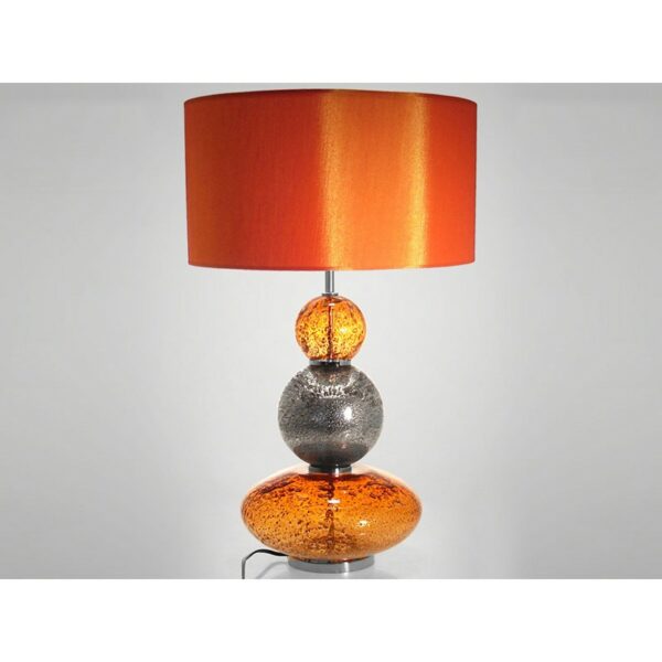 lampe verre orange