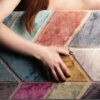 Zoom sur le tapis moderne de qualite haut de gamme modele - HERA MULTICOLORE