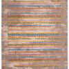 Tapis moderne et original TROPO beige motif multicolore