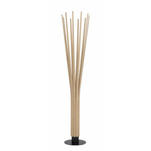 lampadaire minimaliste bois naturel lattes design minimaliste designer