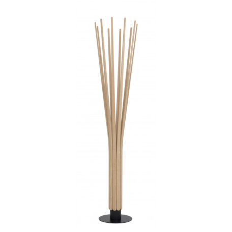 lampadaire minimaliste bois naturel lattes design minimaliste designer