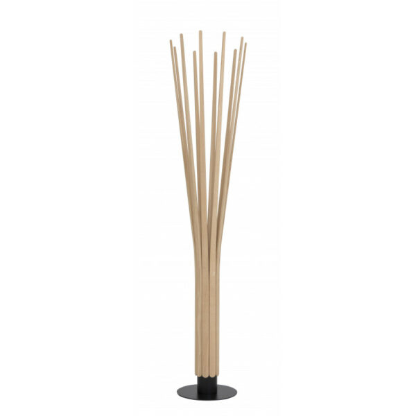 lampadaire minimaliste bois naturel lattes design minimaliste designer