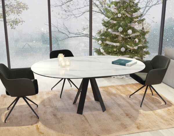 table design ceramique blanche