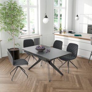table design gris noir akante