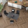 grande table contemporaine grise
