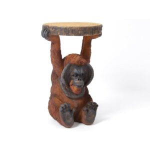 Table d'appoint - table de chevet originale animal singe ourang-outa