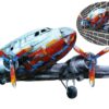 deco mur avion 3d