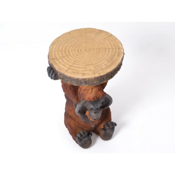 Table d'appoint - table de chevet originale animal singe ourang-outan