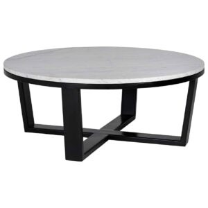 table de salon ronde marbre