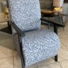 fauteuil design bleu noir