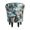 petit fauteuil bleu salon chambre entree