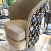 petit fauteuil beige bleu marron salon chambre entree