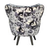 fauteuil original confortable noir et blanc
