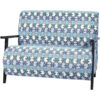 banquette canape tissu bleu