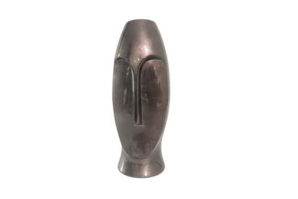 vase visage gris