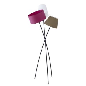 lampadaire design original avec abat-jours couleurs