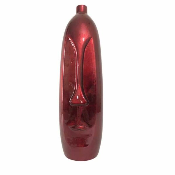 Vase visage rouge original