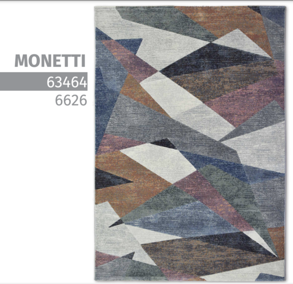 Tapis design vintage avec motifs de la collection MONETTI