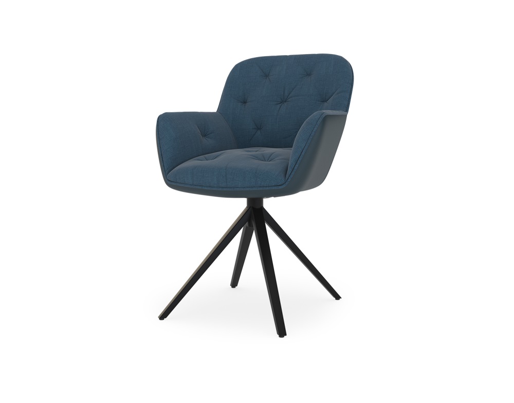 Chaise pivotante CLINTY Coloris chaises Bleu