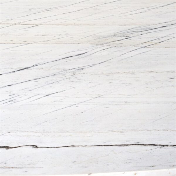 Plateau table ovale en marbre de Carrare