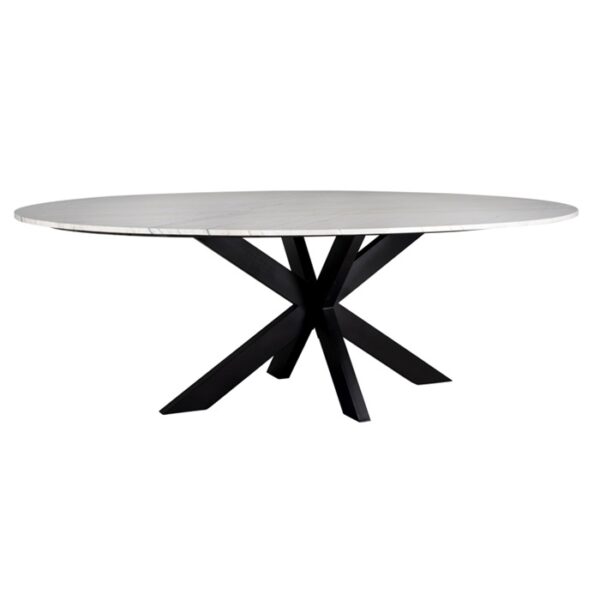 table pied étoile noir