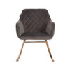 Fauteuil à bascule rocking chair tissu bois