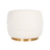 fauteuil rond mouton blanc