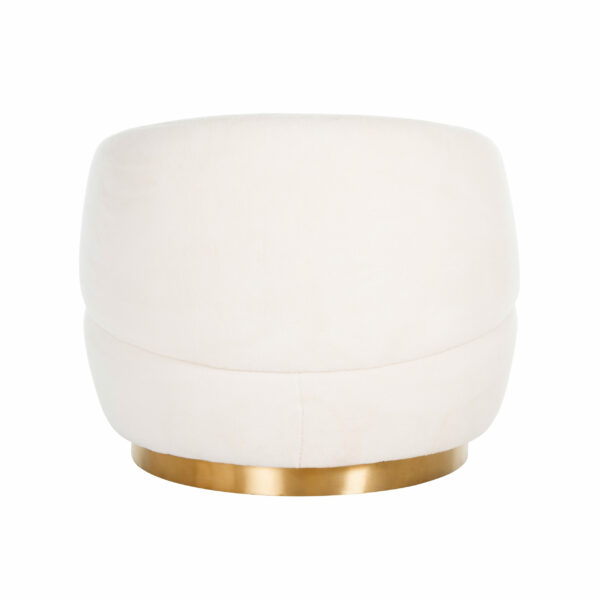 fauteuil rond mouton blanc