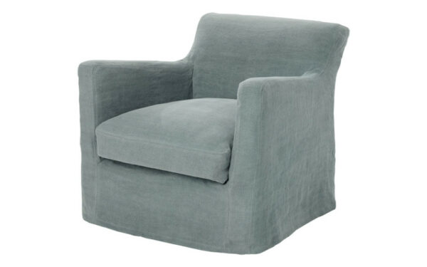fauteuil cocooning bleu gris