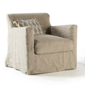 fauteuil lin beige