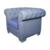 fauteuil tendance motif bleu