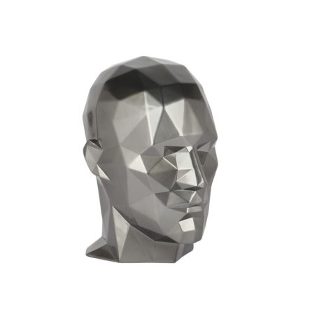 Statue tête homme gris