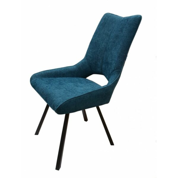 chaise GABRIEL tissu bleu