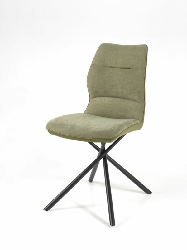chaise confortable haut dossier verte