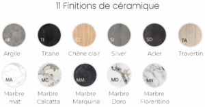 Finitions de céramiques pour la table AUSTIN