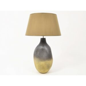 lampe ceramique or gris