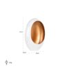 bougeoir original blanc or