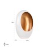 bougeoir original blanc or