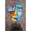 déco visage cubisme couleurs